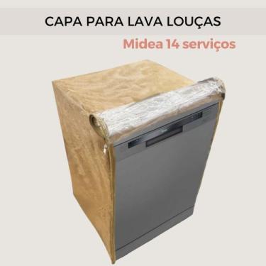 Imagem de Capa para lava louças midea 14 serviços transparente flex - Capas Flex