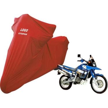 Imagem de Capa Para Moto Suzuki DR 800 Alta Durabilidade Com Logo - Mz, Vermelha