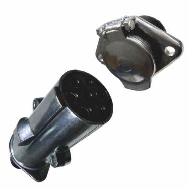 Imagem de Conjunto Tomada de Engate Fixa e Móvel 7 Polos - DNI 8324