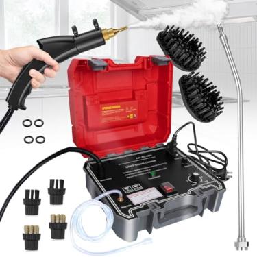 Imagem de HCCTWOOW Limpador A Vapor Portátil, Vaporizador de Alta Pressão de 1500 W para Limpeza (Vaporizador de Alta Temperatura Vermelho)