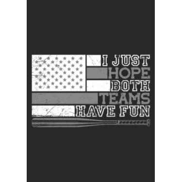 Imagem de Notizbuch A5 kariert mit Softcover Design: Baseball Fan Spruch Both teams have Fun Baseballer: 120 karierte DIN A5 Seiten
