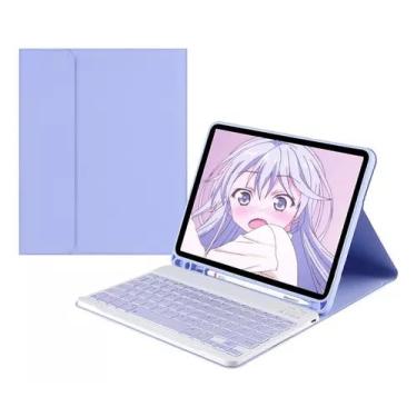 Imagem de Capa Com Teclado Wifi Para Apple iPad 9a 8a 7a Geração 10.2-10.5 Polegadas (Lavanda) - POPSHOPE