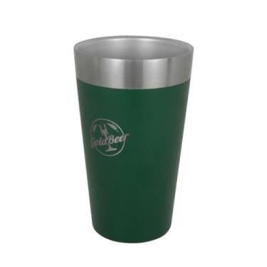 Imagem de Copo Térmico Goldbeer Chopp Cerveja Inox Original - AZ135, Verde