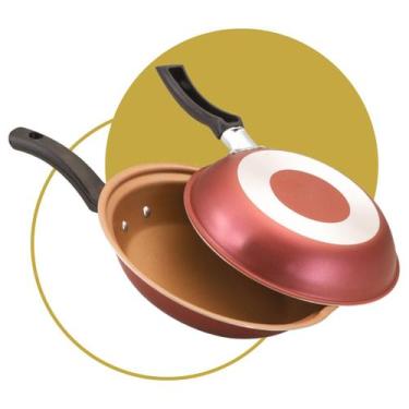 Imagem de Frigideira Omeleteira Antiaderente 18cm Teflon Não Gruda - MUNDO DA PO