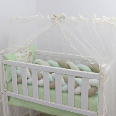 Imagem de Kit Mini Berço Safari Verde 7 Peças - Giz de Cor
