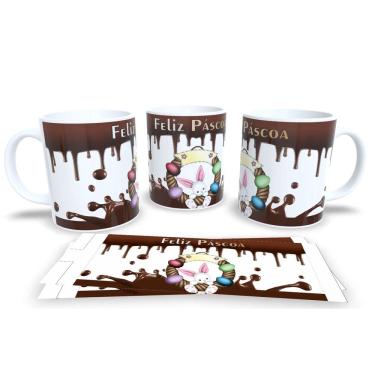 Imagem de Canecas de Porcelana Personalizada Páscoa Presentes Criativos e Cheios de Carinho