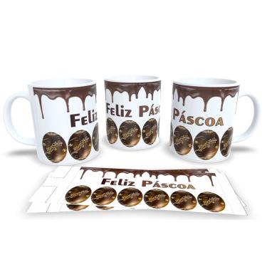 Imagem de Canecas de Porcelana Personalizada Páscoa Presentes Criativos e Cheios de Carinho