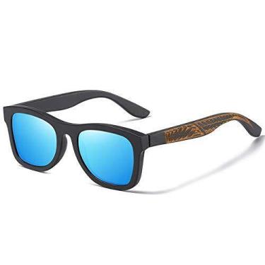 Imagem de Oculos de Sol Masculino Artesanal EZREAL com Proteção uv400 Polarizado