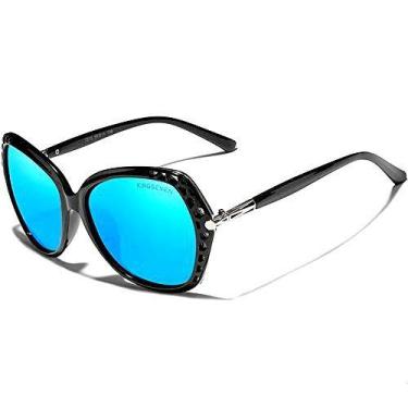 Imagem de Óculos de Sol Feminino Grande Borboleta Kingseven N-7215 Proteção UV40