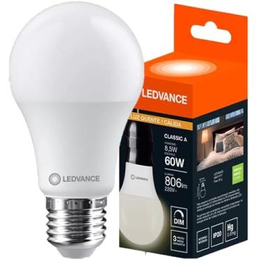 Imagem de Lampada Led Bulbo 8,5W Dimerizavel Luz Quente 3000K 220V