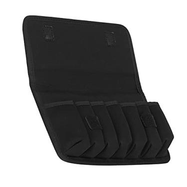 Imagem de Portátil 0 Buracos Gaita Saco de Armazenamento Mochila Leve à Prova de Choque EVA para 7 Harmônicas Pretas