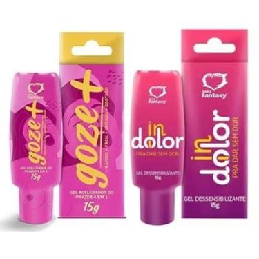 Imagem de Kit Prazer e Conforto SexShop Excitante Feminino Gel Dessensibilizante