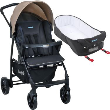 Imagem de Carrinho de Bebe Berço Moises Ninho Burigotto Ecco cz Bege
