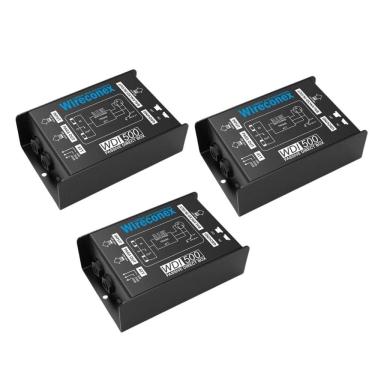 Imagem de Kit 3 Direct Box Passivo Wireconex WDI 500 Casador De impedância