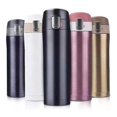 Imagem de Garrafa Térmica 500ml Inox Academia Exercícios Suco Chá Café - alfasho