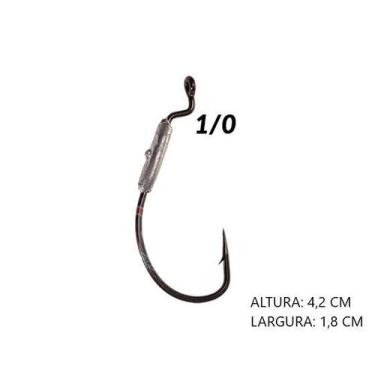 Imagem de Anzol offset lastreado weight hook com 3 unidades - Maruri, 1 unidade
