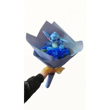 Imagem de Buque De rosas Stitch chaveiro pelucia Buque de Flores - Tiarga & Inou