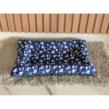 Imagem de Cama para cachorro pet Grande P a XG (Azul,GG 85x62)