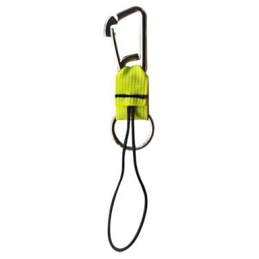 Imagem de YIJU Cordão de mergulho com fivela de liberação rápida, cordão portátil para câmera de mergulho para fotografia subaquática, câmeras com lanterna BCD, Amarelo