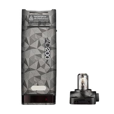 Imagem de Adesivo protetor de vinil para câmera com película anti-arranhões para acessórios fotográficos Godox AD200 Pro AD200Pro (titânio triangular)