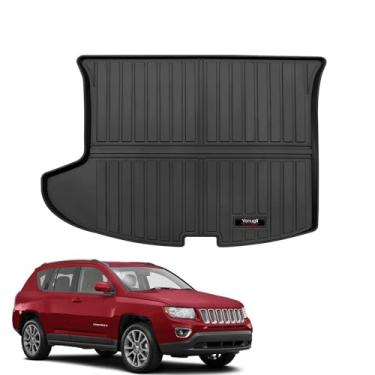 Imagem de Tapetes de carga personalizados para Jeep Compass/Patriot /2007-2012 Dodge Caliber 2007-2012, forro de porta-malas para todos os climas, acessórios para tapetes de proteção TPE (para Jeep Compass