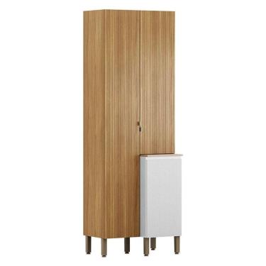 Imagem de Armário Paneleiro Duplo Art 6009 Freijó Ártico Riscatto - Kits Paraná