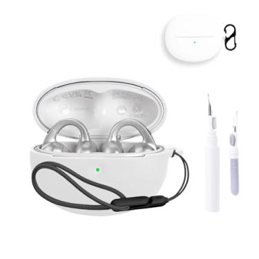 Imagem de Capa para Baseus Bowie MC1 Pro, capa protetora para fone de ouvido NOUKAJU (com mosquetão + cordão + caneta de limpeza) à prova de quedas, à prova de choque, à prova de poeira, capa para Baseus MC1