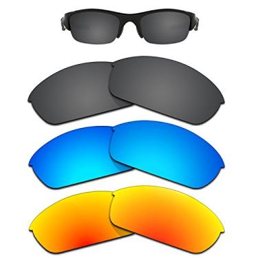 Imagem de Kygear 3 pares de lentes polarizadas de substituição para óculos de sol Flak Jacket | À prova de brilho de 12 mm, antidesbotamento
