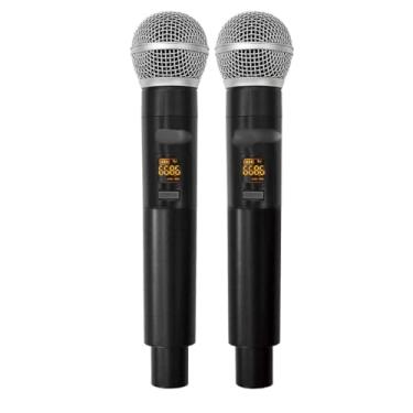 Imagem de Microfone Sem Fio Profissional Duplo Dylan DW-602 Max – UHF com 26 Canais, Visor Digital e Cápsula Cardioide