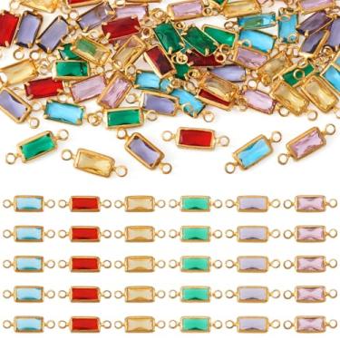Imagem de Spritewelry Pingentes de conector de vidro de coração, pingentes de coração, pingentes de cristal com laço duplo para colar, pulseira, brinco, fabricação de joias, Small, Vidro, Sem Pedra Preciosa