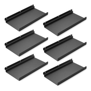 Imagem de Prateleiras Slatwall SNOGSWOG 6 peças 13x15 cm Metal Black