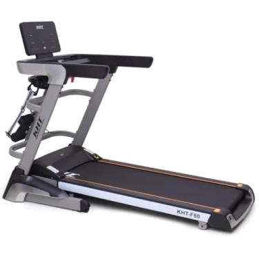 Imagem de Esteira Elétrica Profissional Dobrável com Inclinação Elétrica, Massageador Integrado, 3.5HP, 18km/h, Suporta até 150kg