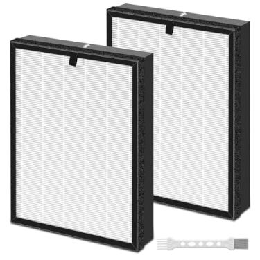 Imagem de Katerelis Pacote com 2 filtros de substituição 400 compatíveis com filtro de ar Puro 400, filtro de ar HP-14 de grau 3 em 1 com filtro de carvão ativado, filtra até 99,97% dos poluentes domésticos