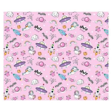 Imagem de Papel de Parede Adesivo Infantil Foguete Quarto Menina - 795pcm - Allo