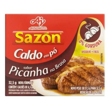 Imagem de Kit c/ 4 Caldo Picanha na Brasa Sazon em caixa 32.5g - Sazón