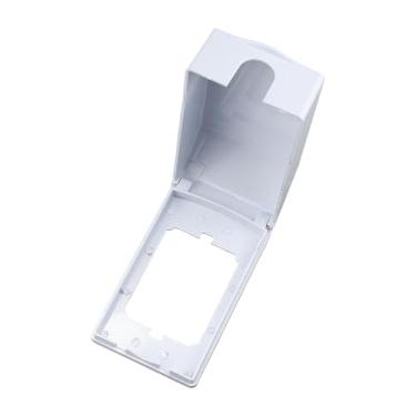 Imagem de Generic Tampa de tomada à prova d'água tipo 120, caixa de proteção para interruptor, peças de reposição para cozinha, profissional, 5,6 x 3,3 x 1,8, Branco