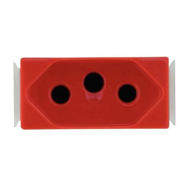 Imagem de Tomada Modulo Aria Tramontina 2P+T 20A Vermelho