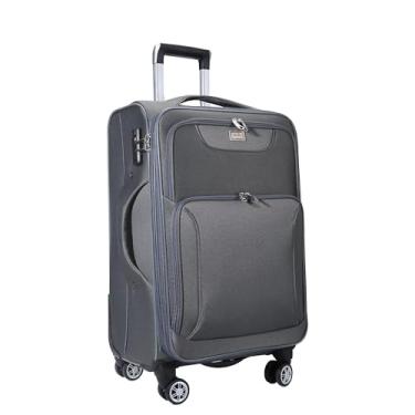 Imagem de Mala de Viagem Expansiva em Poliéster - Mala de Viagem Grande Cruzeiro (Cinza Escuro)