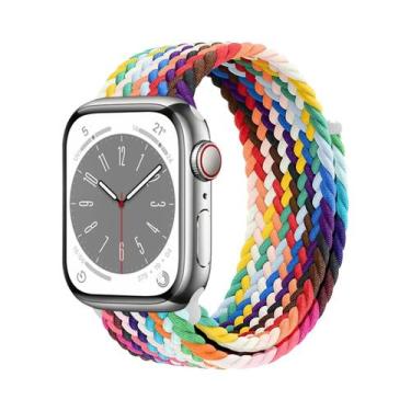 Imagem de Pulseira Trançada Solo Loop Para Apple Watch De 40mm 41mm 42mm 44mm 45