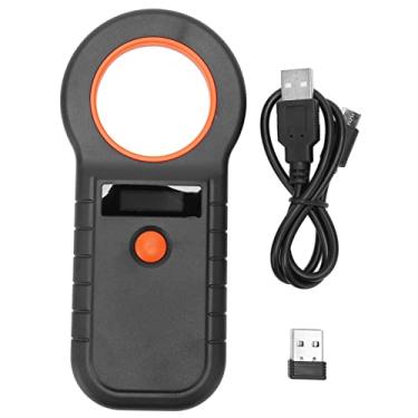 Imagem de VBESTLIFE Scanner de Microchips para Animais de Estimação, 134,2kHz 125kHz Com Scanner de Mão Bluetooth, Sem Fio 2.4g e USB Com Função de Armazenamento para Animais de Estimação de Animais (Preto)