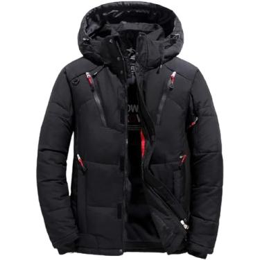 Imagem de Jaqueta De Inverno Para Homens Jaqueta De Esqui Impermeável Parka Jaqueta De Trabalho Ao Ar Livre Com Capuz Removível Para Acampamento De Inverno Viajando E Caminhando, B, XL