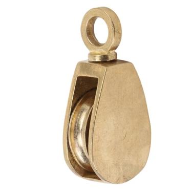 Imagem de Zerodis Polia de Corda de Bandeira Polias de Cinto Plano Rota de 360 ​​graus para Barcos e Iates Capacidade de Carga para Bandeira de Sinal Sinalização Corda Construção de Latão Com de Latão