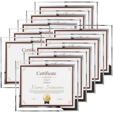 Imagem de Schliersee Moldura de vidro com certificado de 21 x 28 cm, conjunto de 10