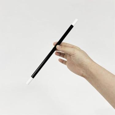 Imagem de JL Corp. Self-Moving Magic Wand (1p) from Hand Move Visual Illusion Stick, Plastic Magic Wand Black & White Spell Casting Stick for Wizard Witch Magician Costume, Party Favors, Birthday Games Kit