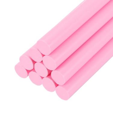 Imagem de PATIKIL Bastões de cola quente para pistola de cola, 10 peças de bastões de cola adesivos coloridos de derretimento a quente a granel para projetos faça você mesmo, decoração de arte de artesanato