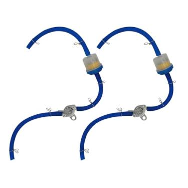Imagem de Válvula de desligamento de Petcock de combustível em linha de 3/40.6 cm para scooters ATVs Dirt Bikes Mini Bikes & Go-Karts para Tao Tao 50 70cc 110cc 125cc e geradores (azul)