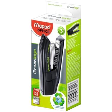 Imagem de Grampeador 26/6, Maped, Greenlogic Half Strip, 353411, Preto