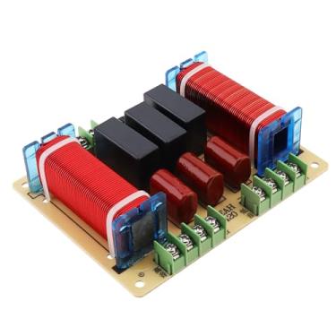 Imagem de DriSentri Crossover de 4 vias para alto-falante, alto-falante duplo de alta e baixa frequência 400W de grau Hi-Fi, crossover de 4 vias dedicado, divisor de frequência de áudio de home theater em nível