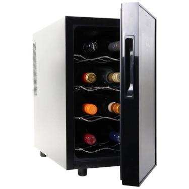 Imagem de Koolatron 8 Garrafas Adegas Termoelétrica, Preta, Adega de Vinho 23L, Suporte de Vinhos Tinto, Branco e Espumante para Cozinha Pequena