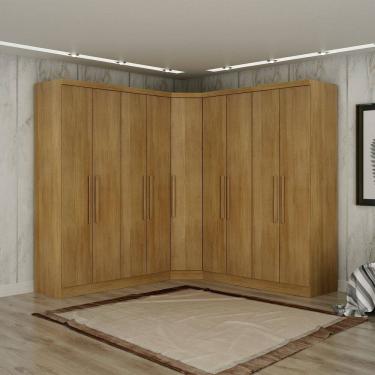 Imagem de Guarda-roupa Casal 9 Portas 3 Peças Modulado Cairo Cumaru